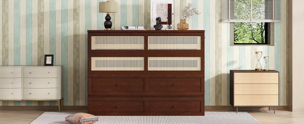 Queen Size Pine Wood Murphy Bed with Storage Drawer