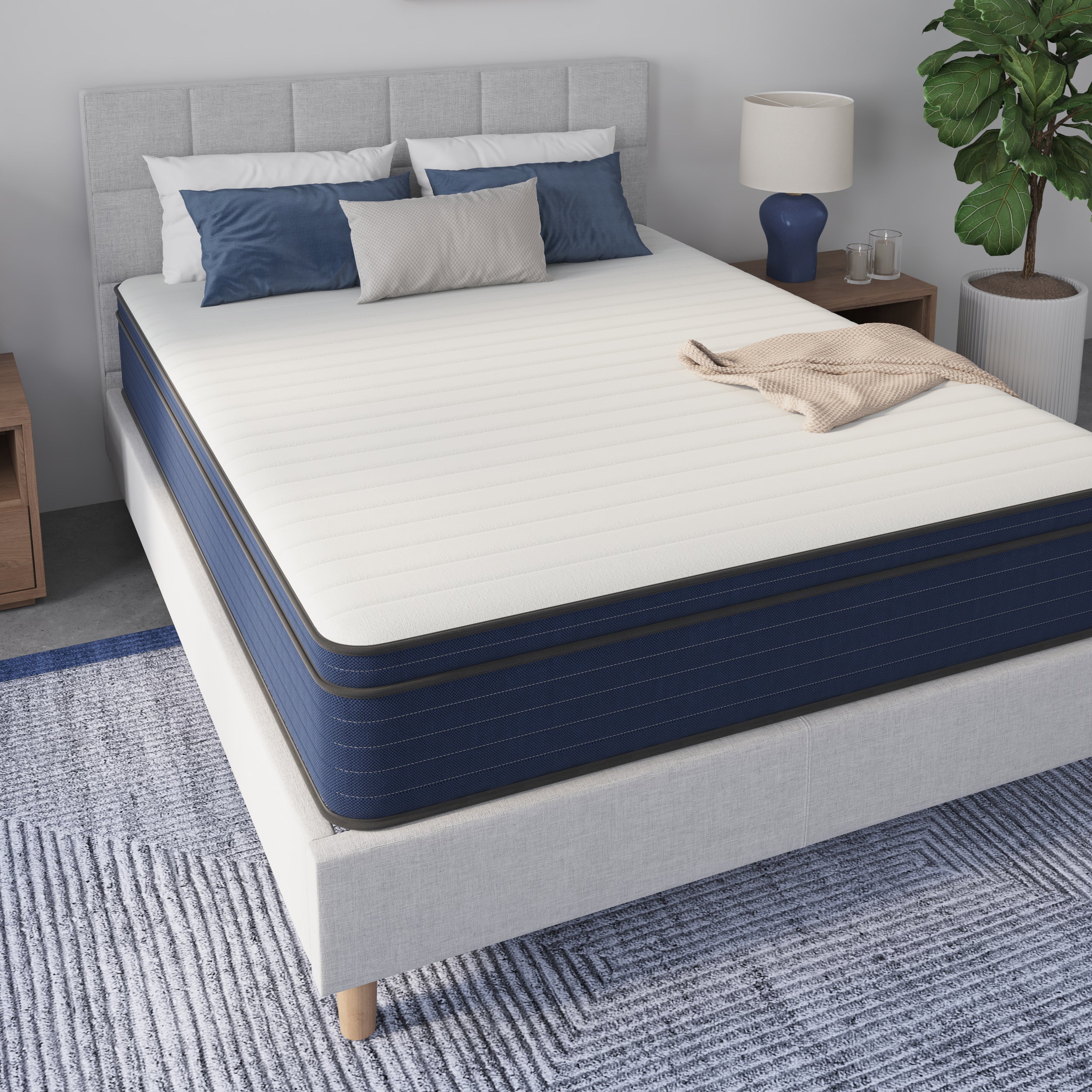 10" Medium Firm Hybrid Cooling Gel Memory Foam Pocket Spring Mattress