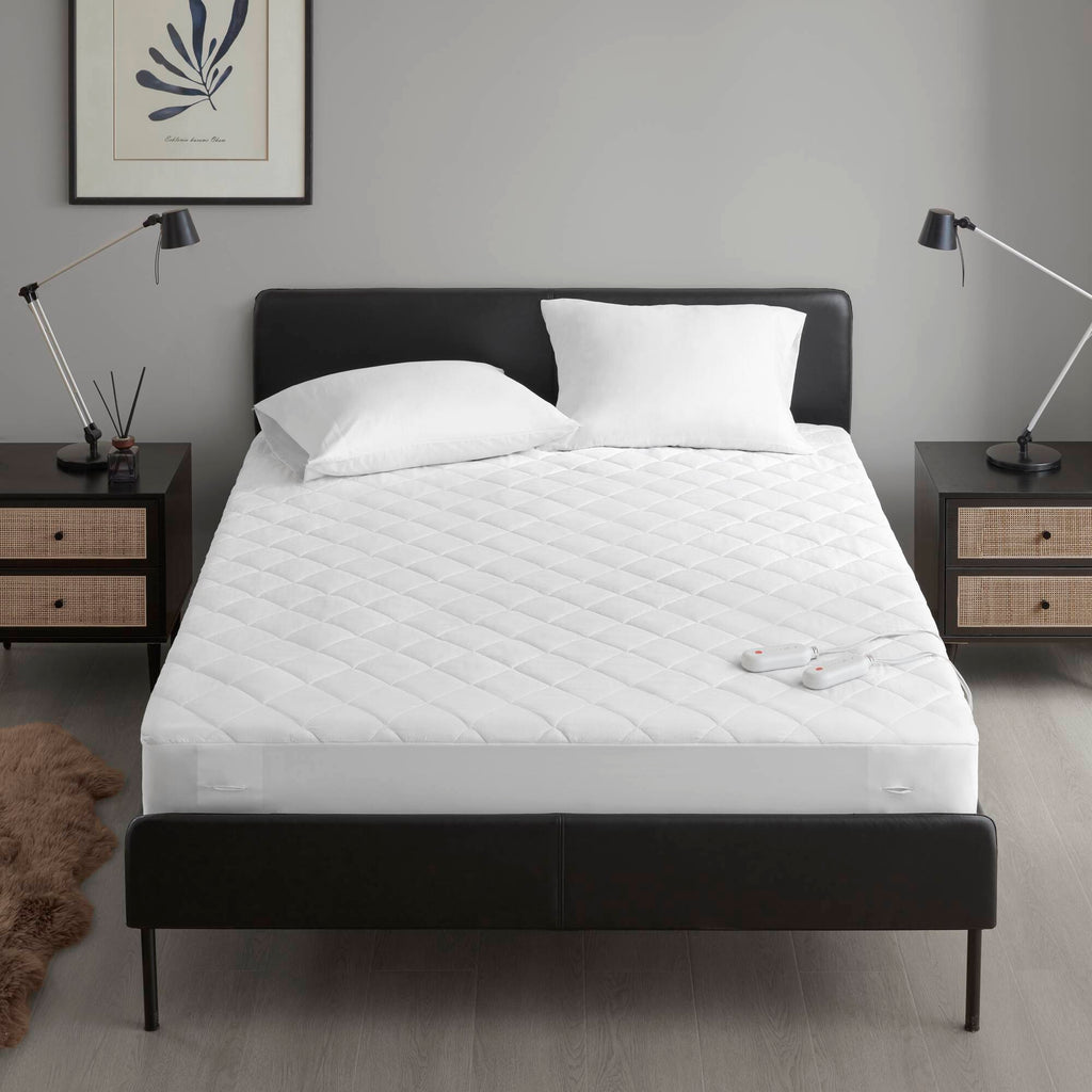 1 PCS Full Heated Mattress Pad White