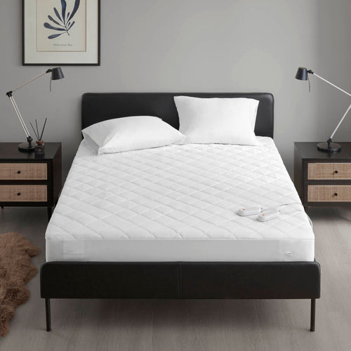1 PCS Full Heated Mattress Pad White