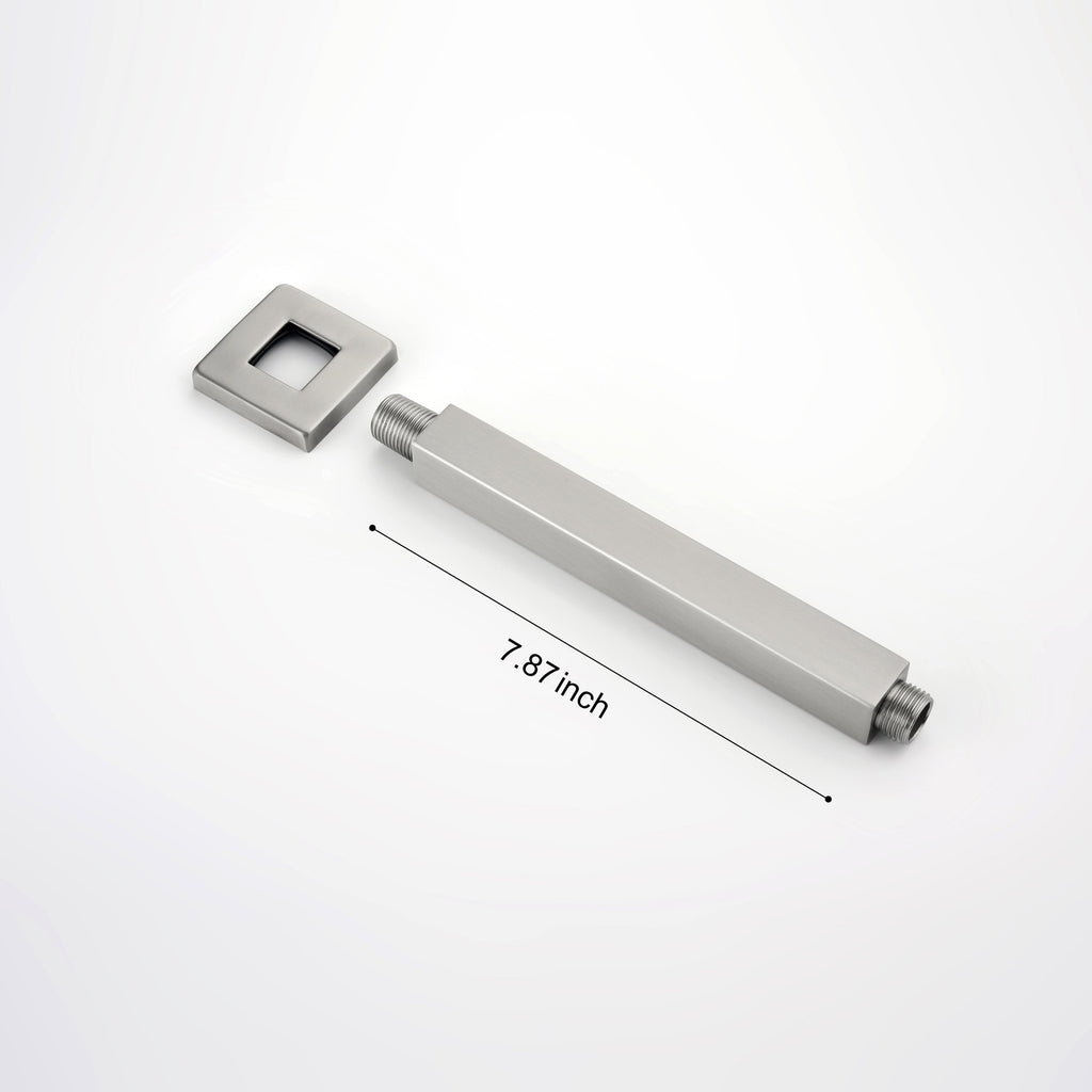 1/2 NPT Shower Arm with Flange, Ceiling Mounted Rain Head