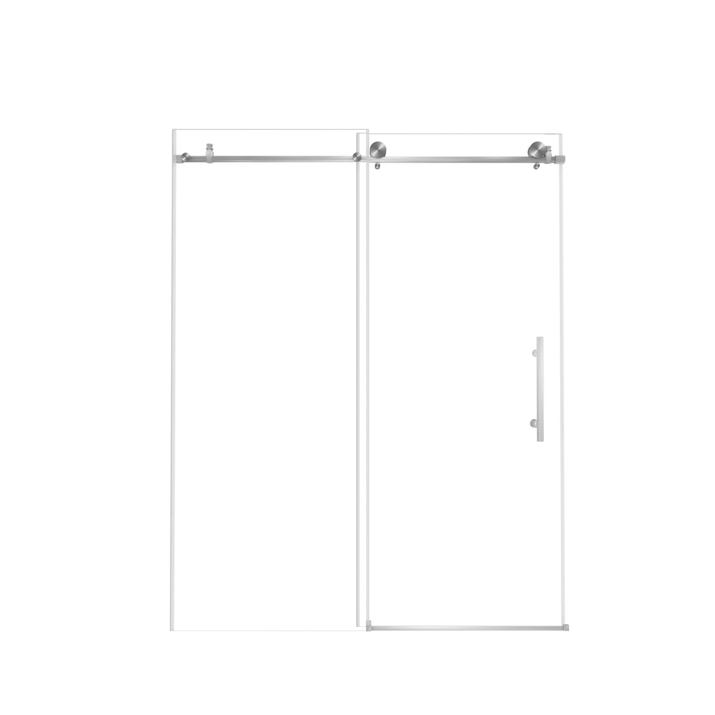 Frameless Shower Door 44-48" W x 76" H Tempered Glass