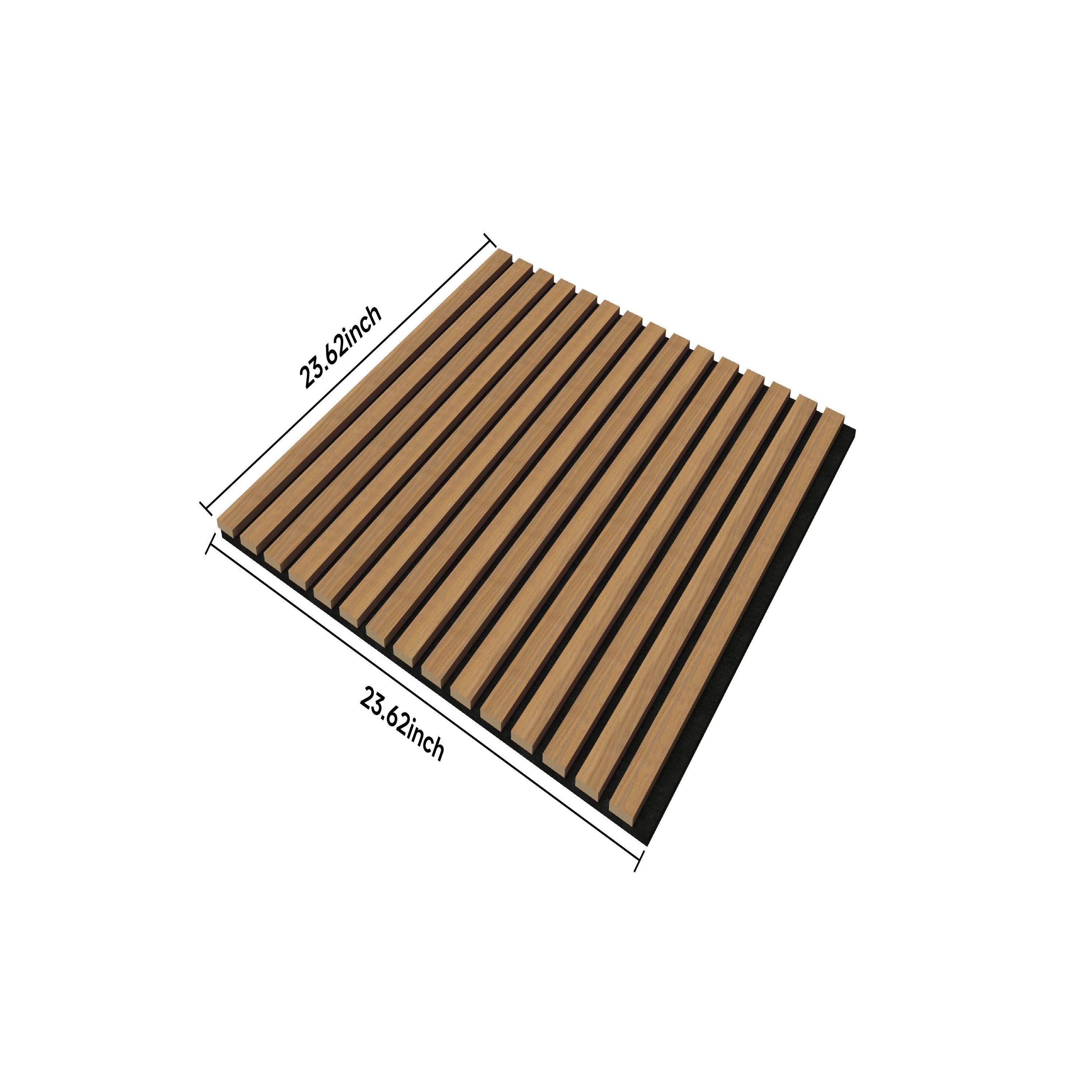 Walnut 3D Groove Acoustic Panels Sound-Absorbing 8 Pack