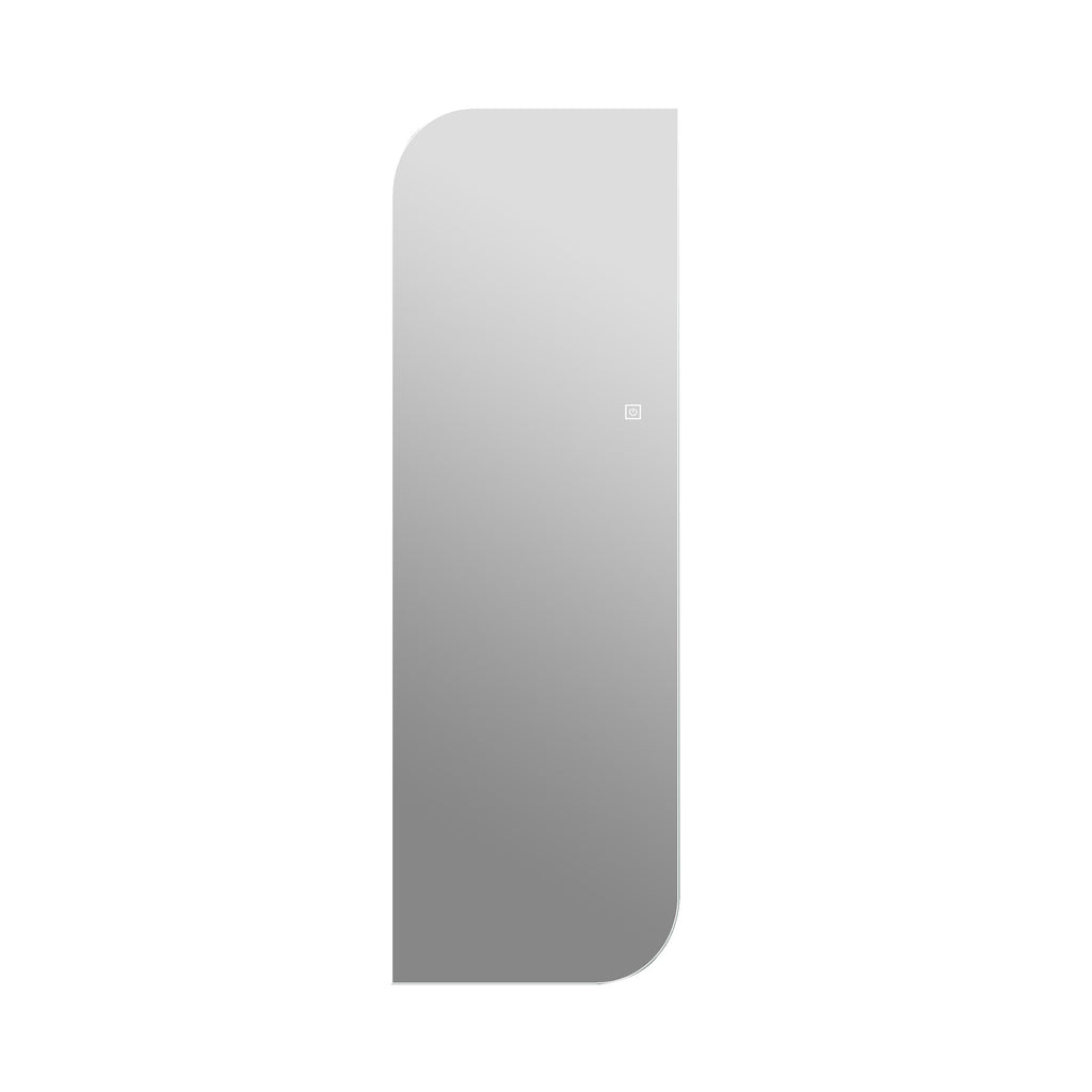 LED Full Length Wall Mirror 65" x 21" Dimmable Silver