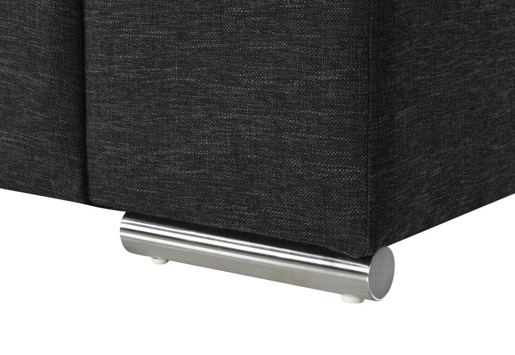 Giuliana Black Linen Fabric Arm Chair