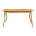Natural Oak Finish Wooden Dining Table