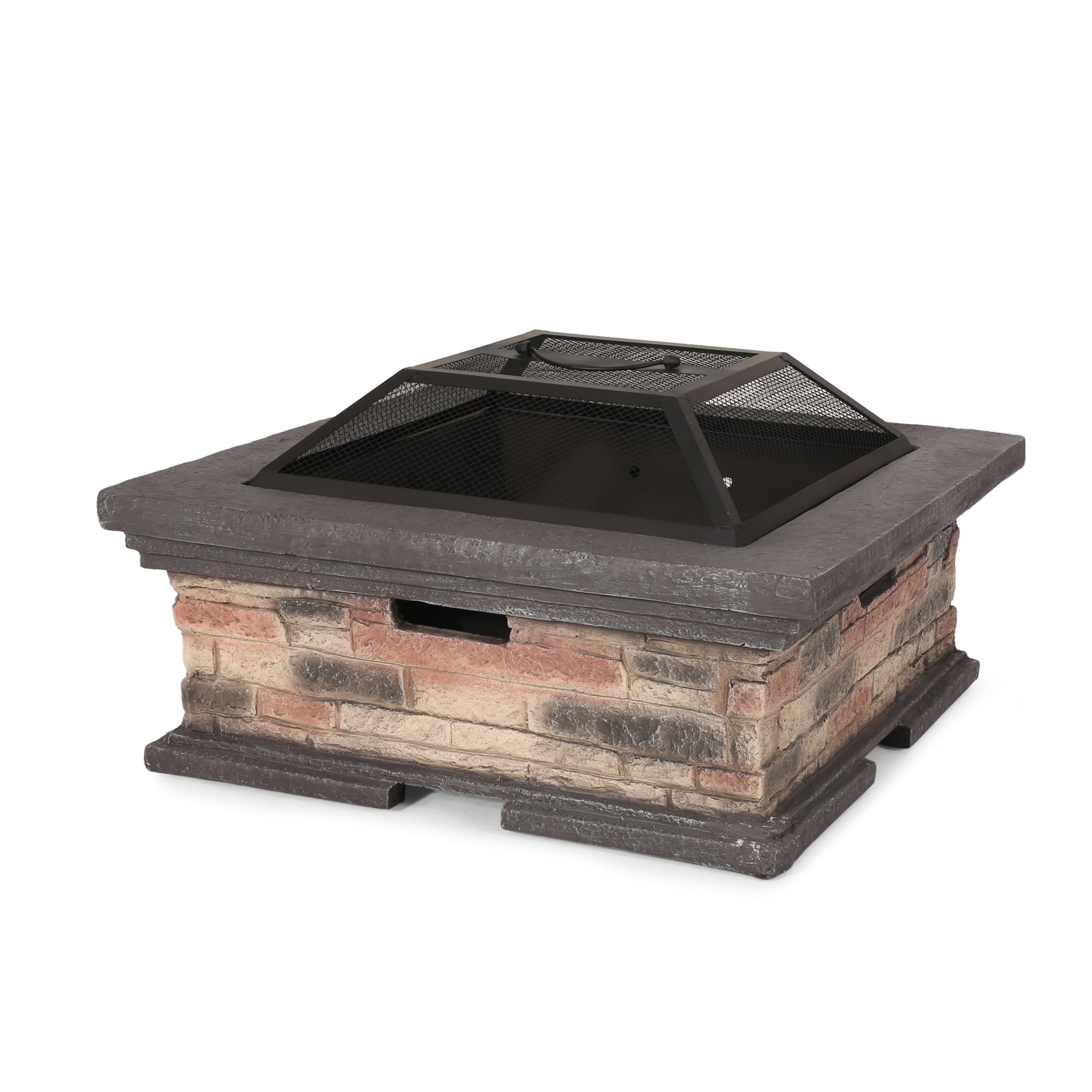 MGO 29" SQUARE WOOD BURNING FIRE PIT