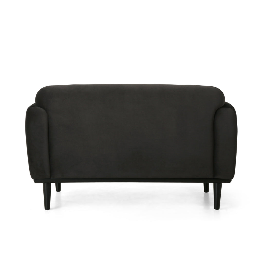 50" Dark Gray Upholstered 2-Seater Loveseat Sofa