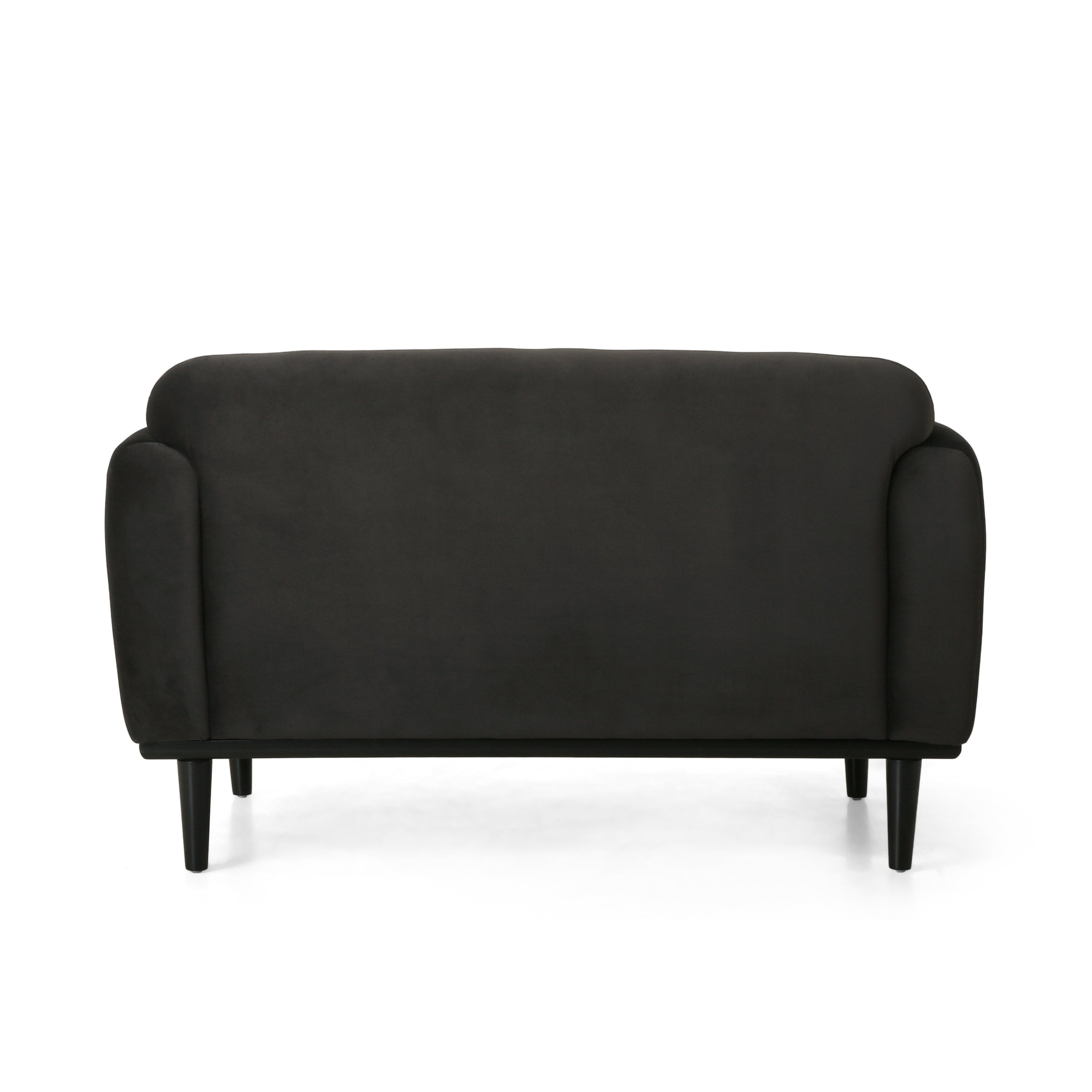 50" Dark Gray Upholstered 2-Seater Loveseat Sofa