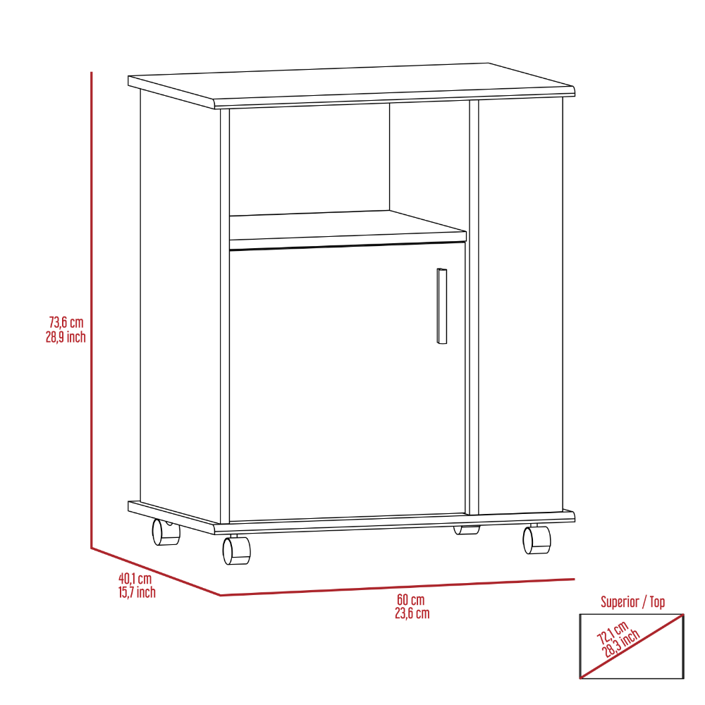 2 Piece White Onyx Kitchen Island Microwave Pantry Cabinet Set