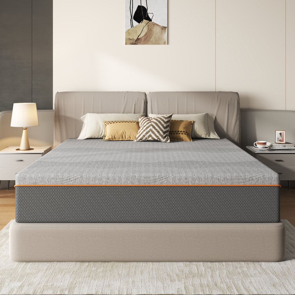 King Size 10 Inch Memory Foam Mattress, Cooling Breathable