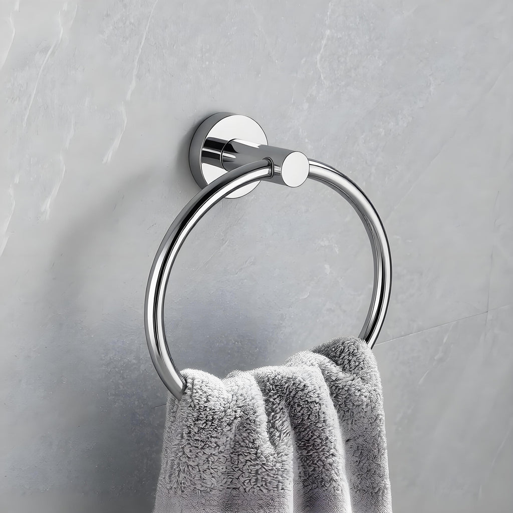 6 Piece Wall Mount Bathroom Towel Rack Set