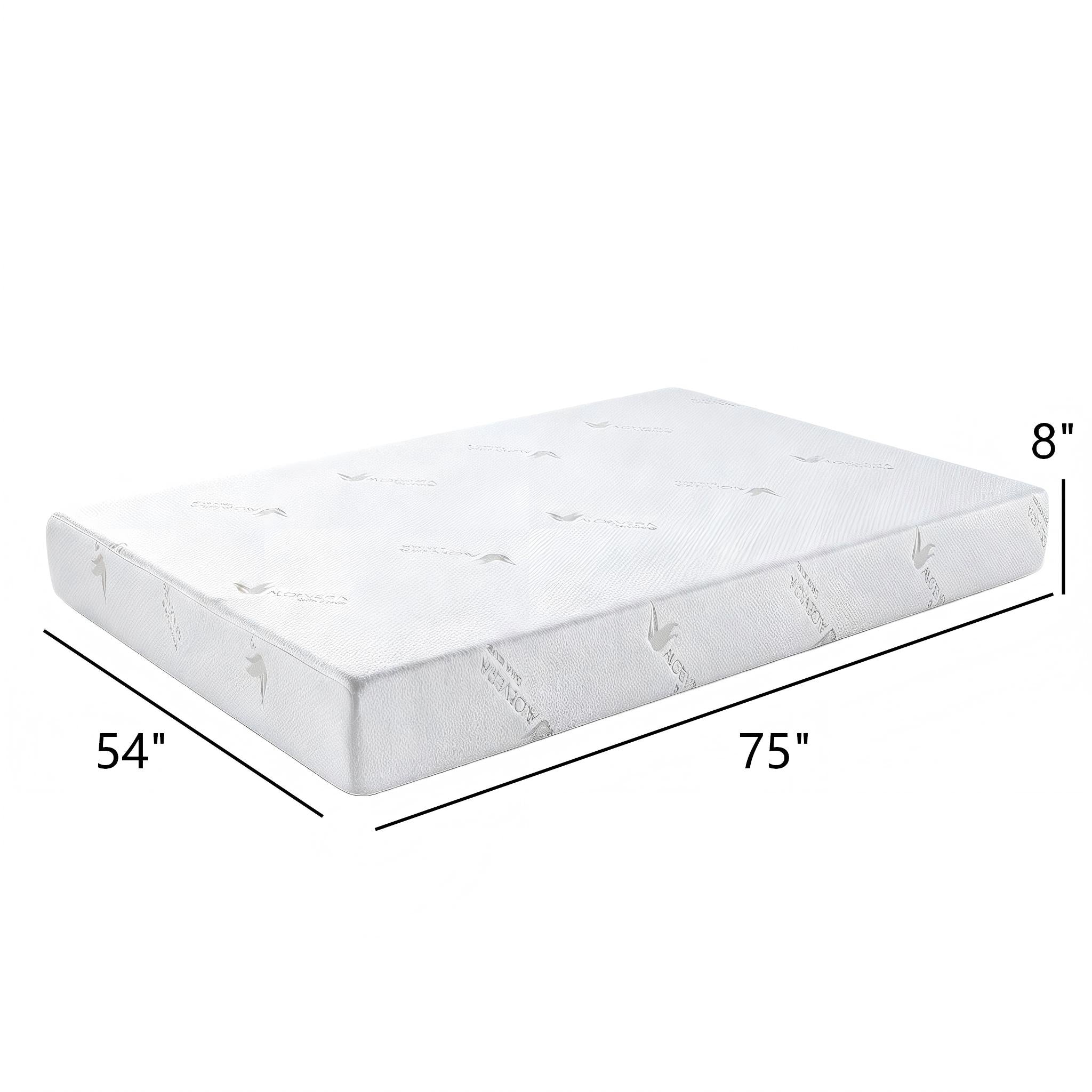 Queen Extra Firm Memory Foam Mattress with Cooling Aloe