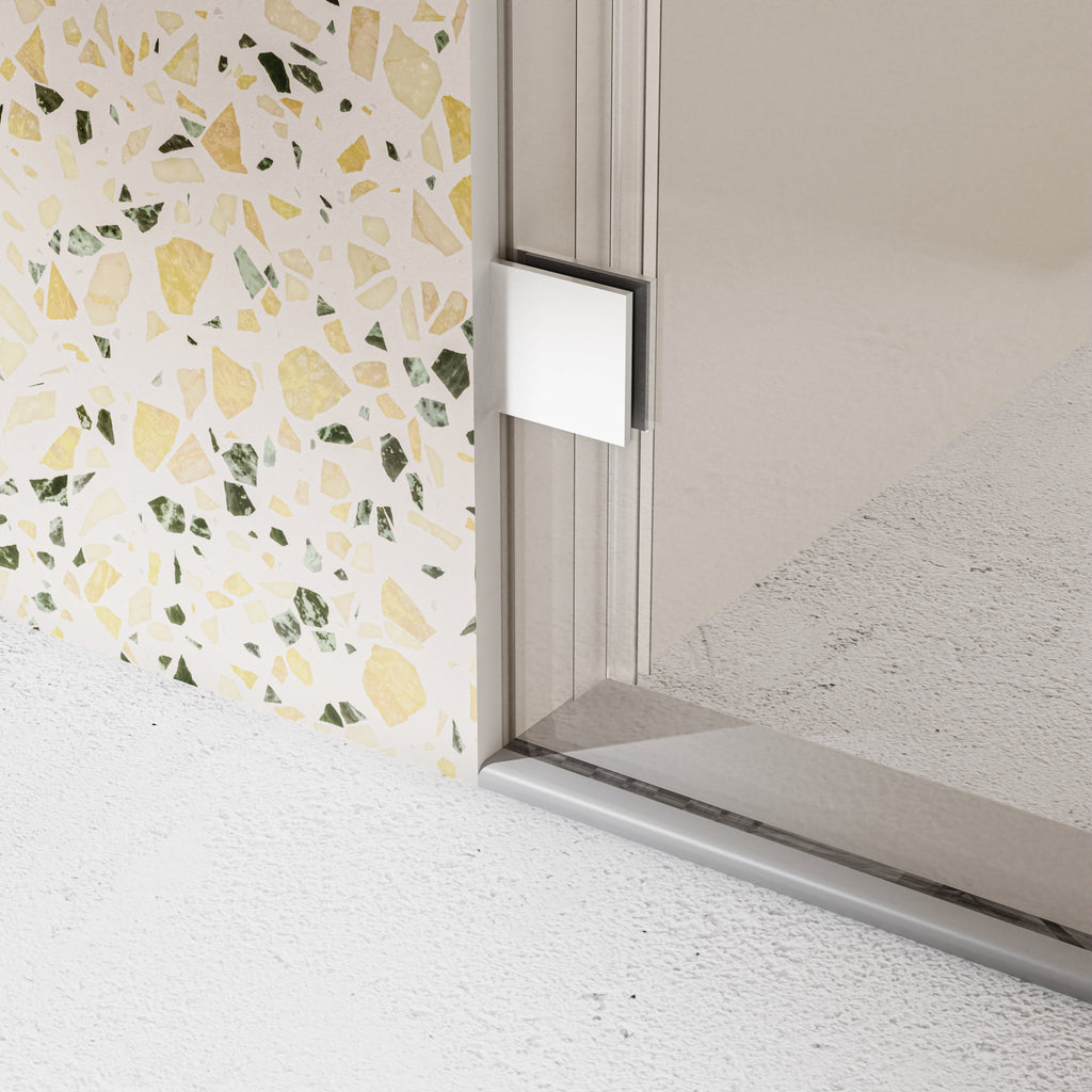 Frameless Single Sliding Soft-Close Shower Door 56-60" W x 74" H
