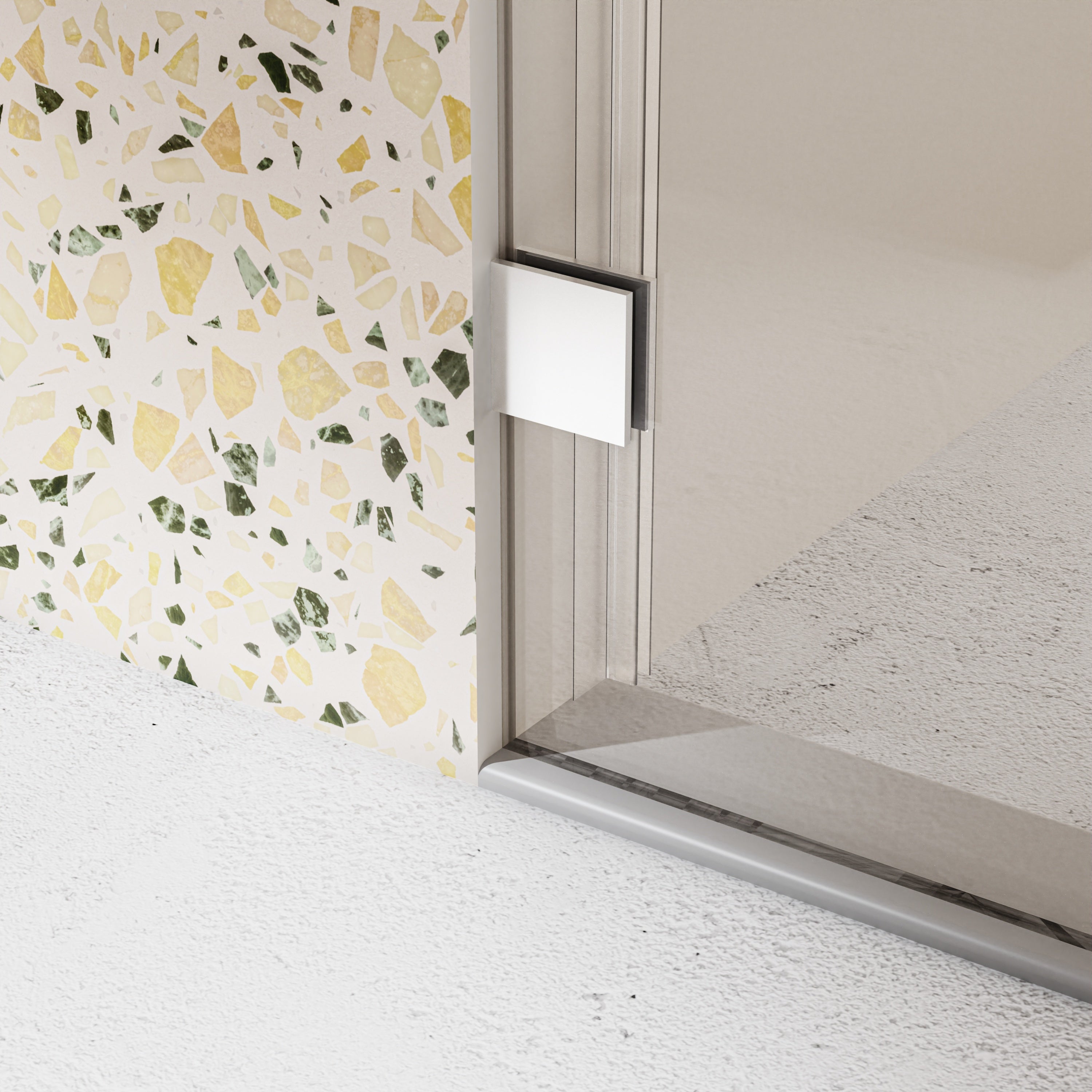 Frameless Single Sliding Soft-Close Shower Door 56-60" W x 74" H
