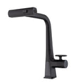 Matte Black Waterfall Kitchen Faucet Pull Down Sprayer 15.75