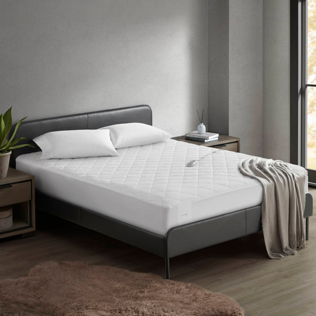 1 PCS Full Heated Mattress Pad White