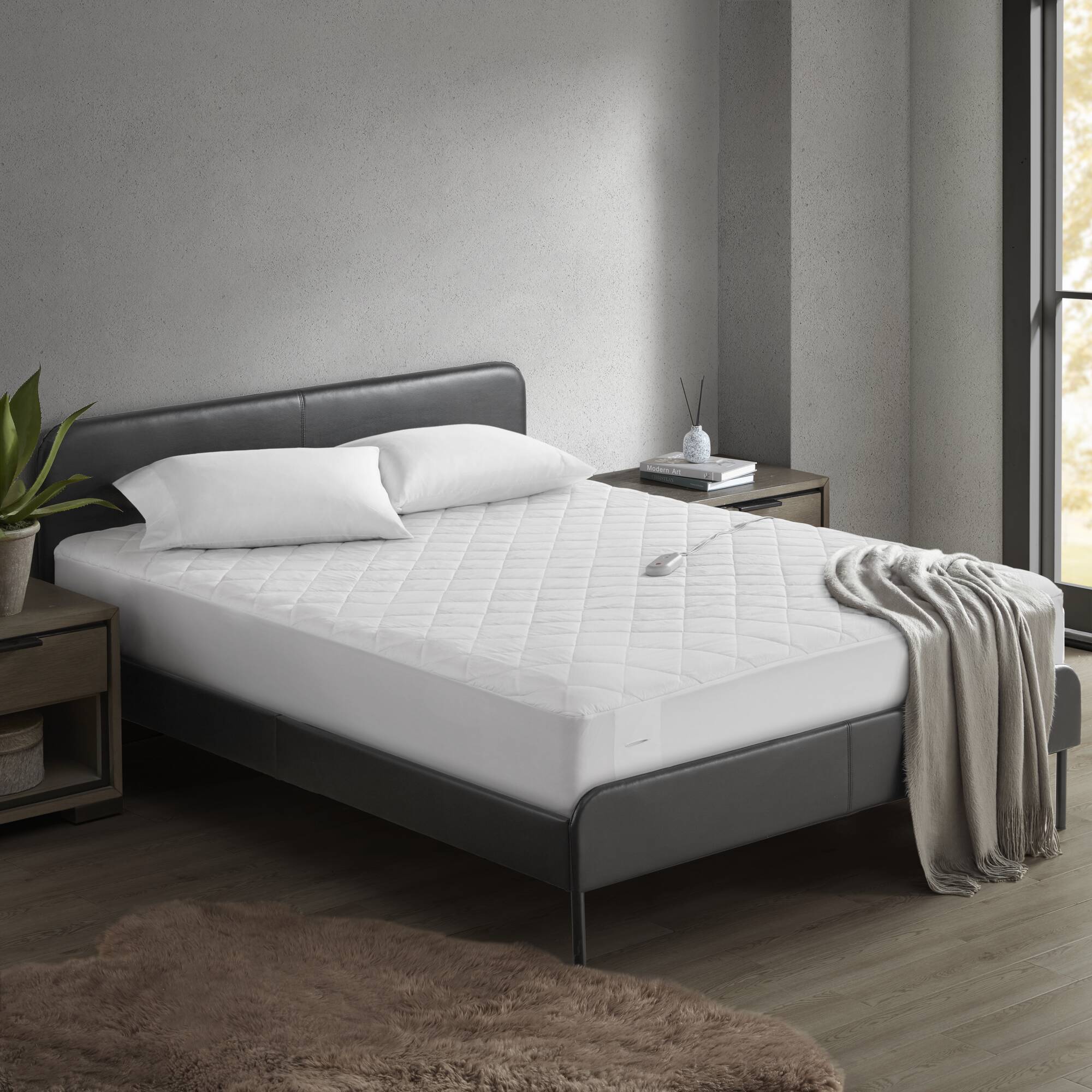 1 PCS Full Heated Mattress Pad White