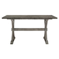Distressed Gray Counter Height Dining Table Rubberwood
