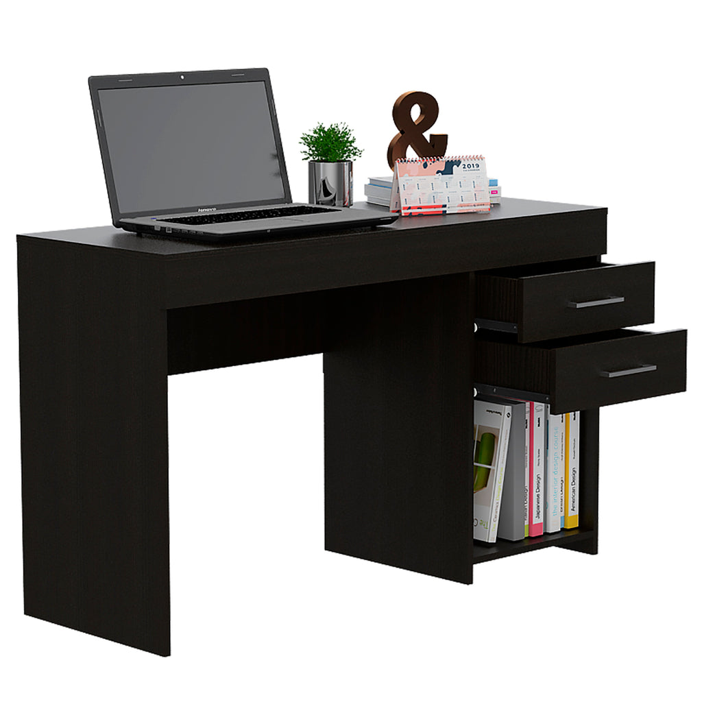 Writing Computer Desk - Two Drawers - Cabinet - 47.2"W