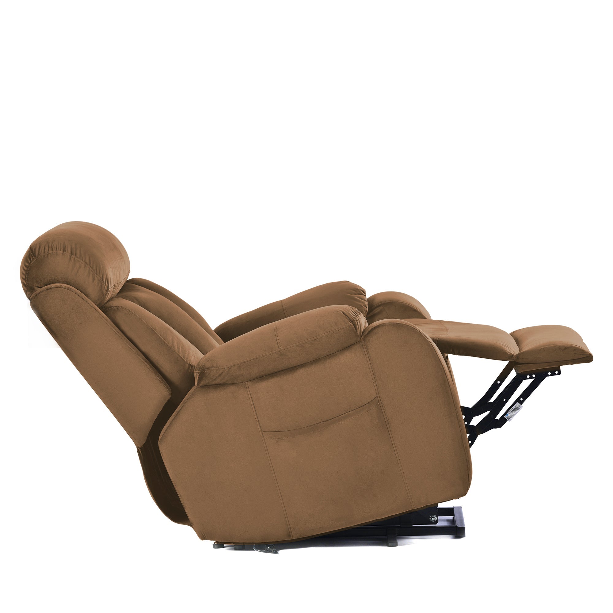 Lift Chair Recliner Power Recline Brown Cashmere for Elderly