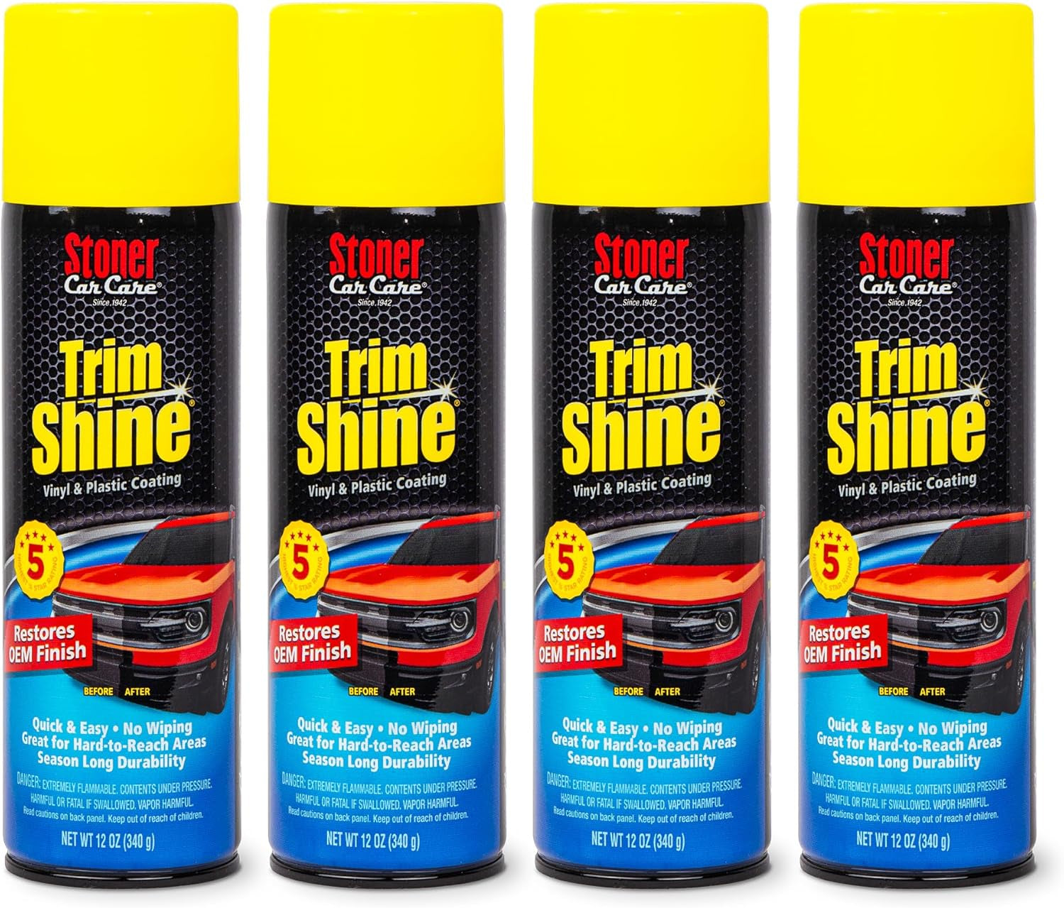 Stoner Trim Shine Car Plastic & Vinyl Restorer Trim Protectant Spray