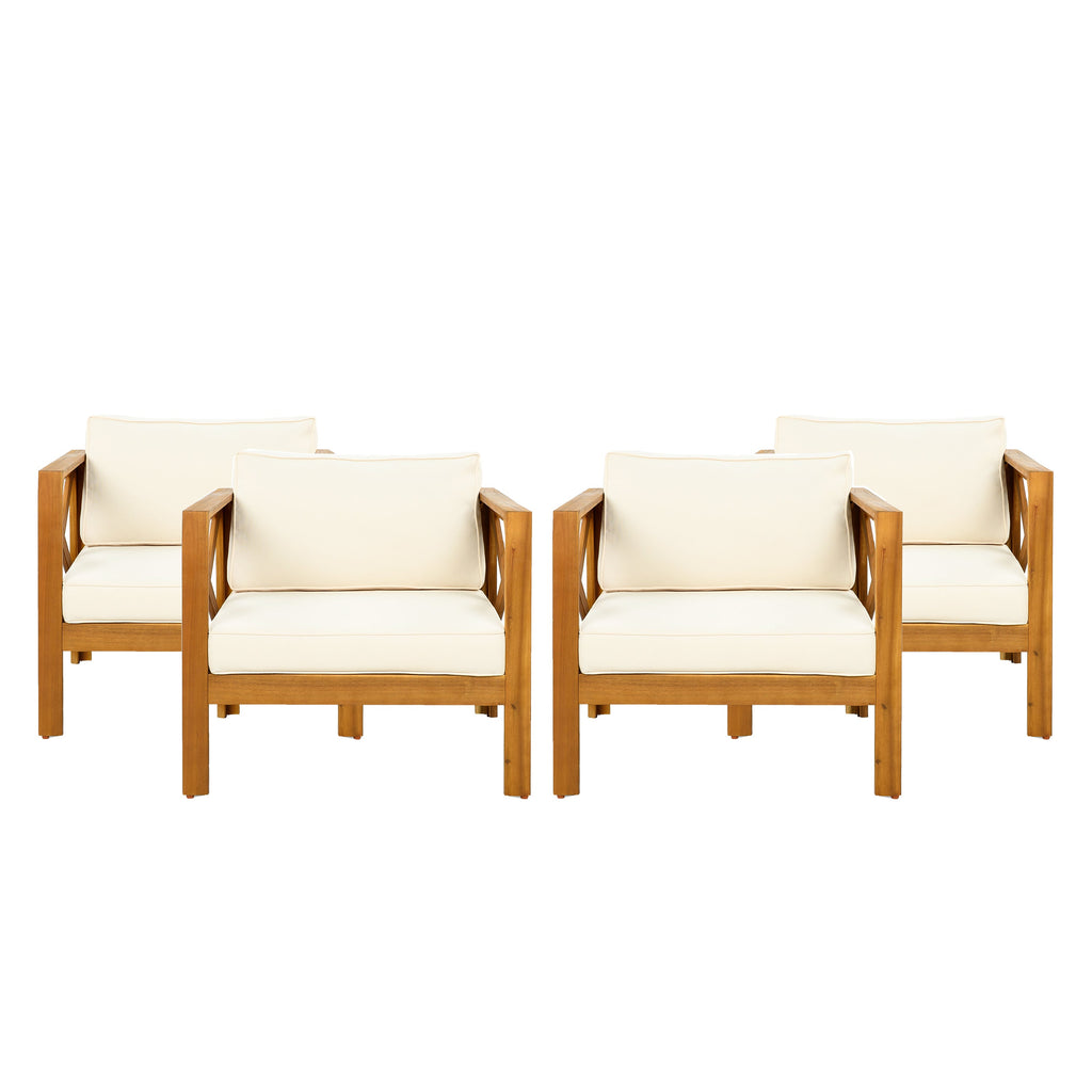 3 Piece Outdoor Conversation Set Acacia Wood Teak