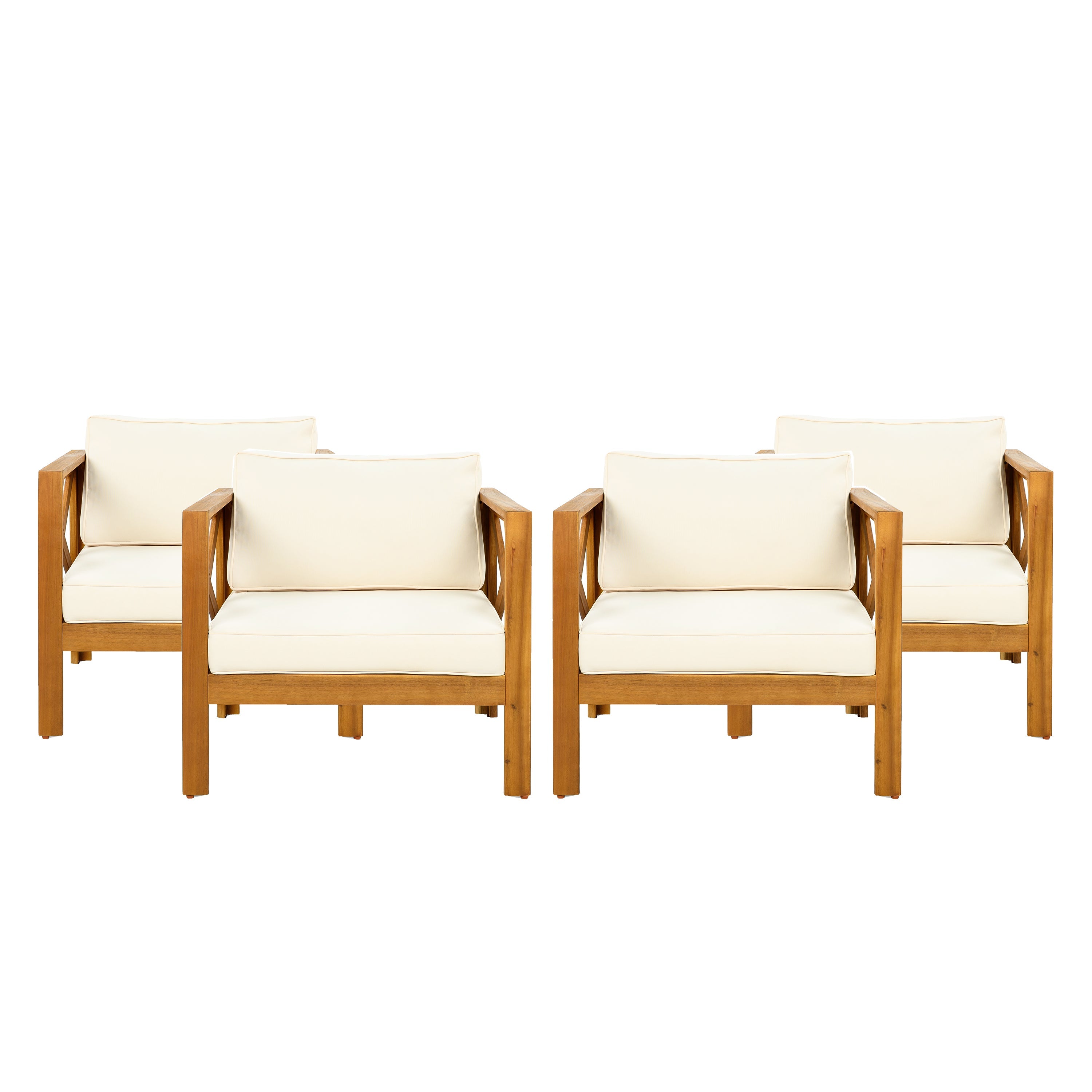 3 Piece Outdoor Conversation Set Acacia Wood Teak
