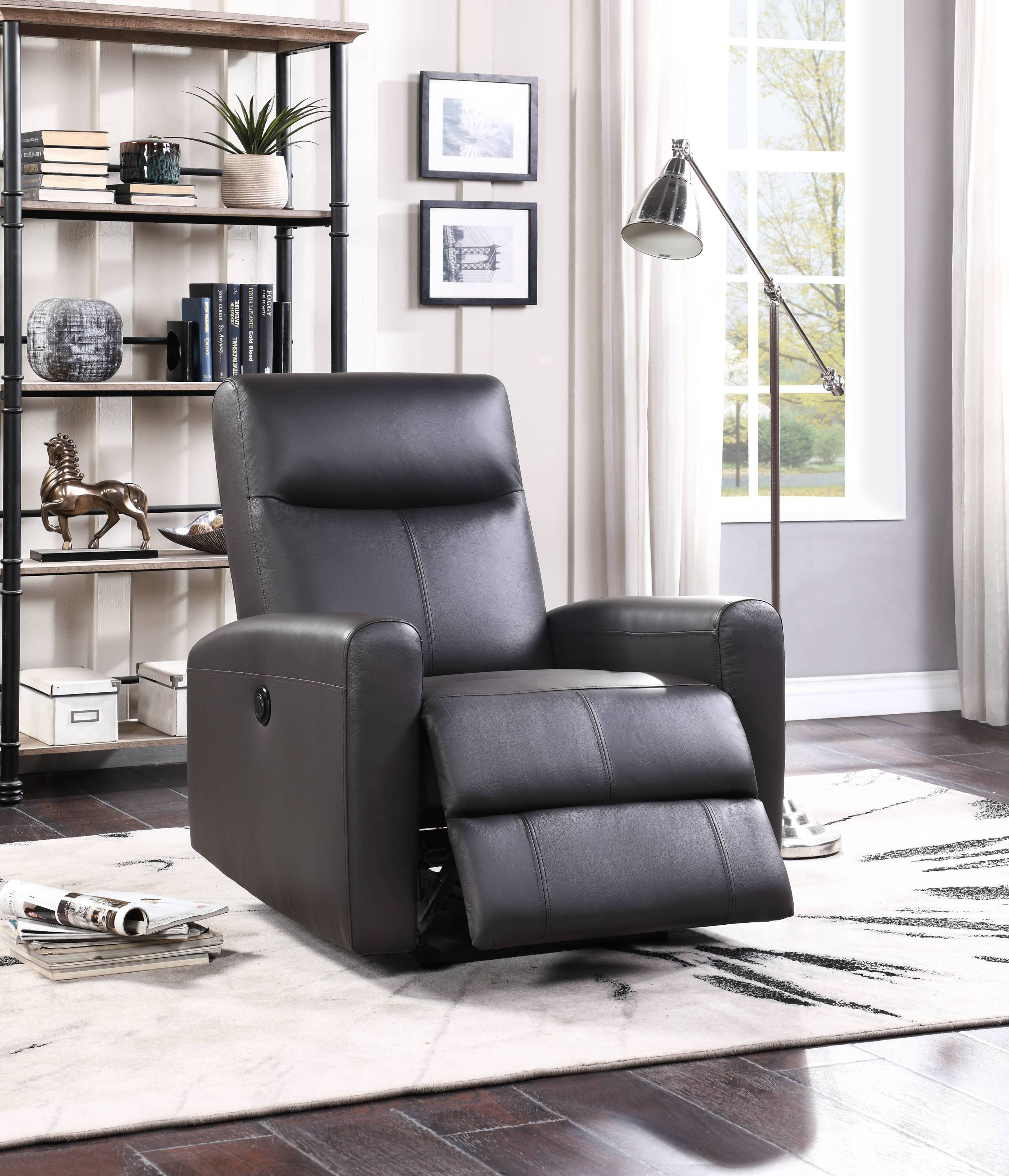 Blane Brown Leather Power Motion Recliner