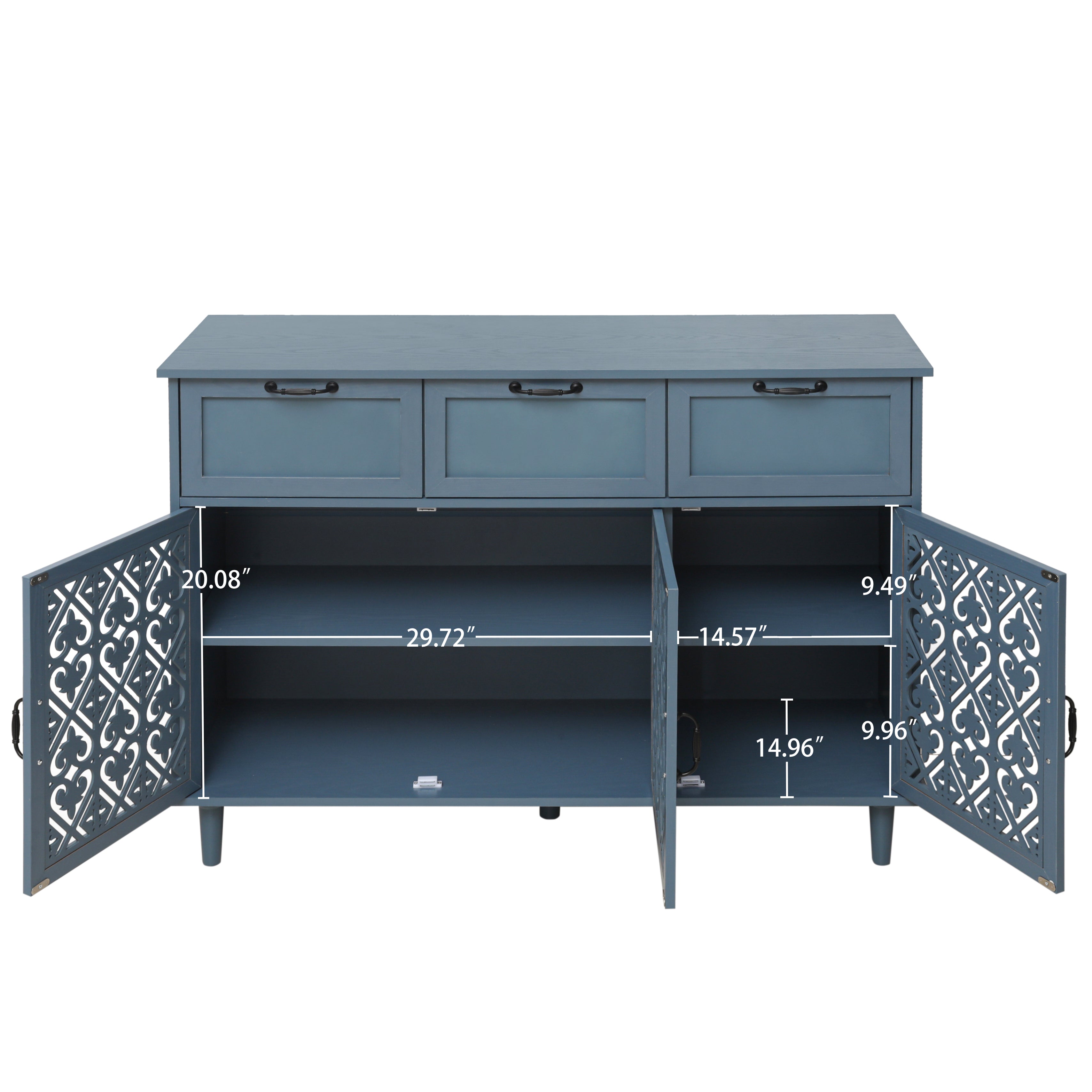 3 Door 3 Drawer Cabinet for Bedroom Living Room Study