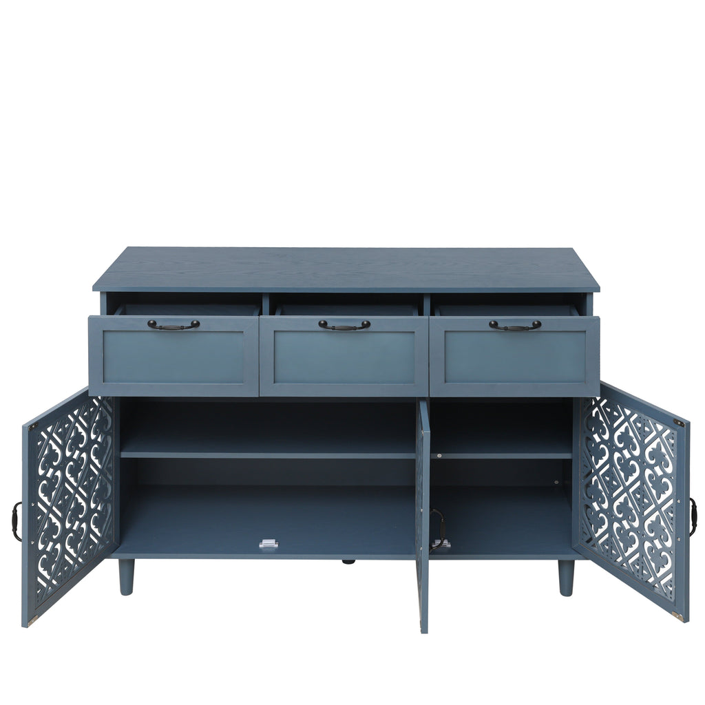 3 Door 3 Drawer Cabinet for Bedroom Living Room Study