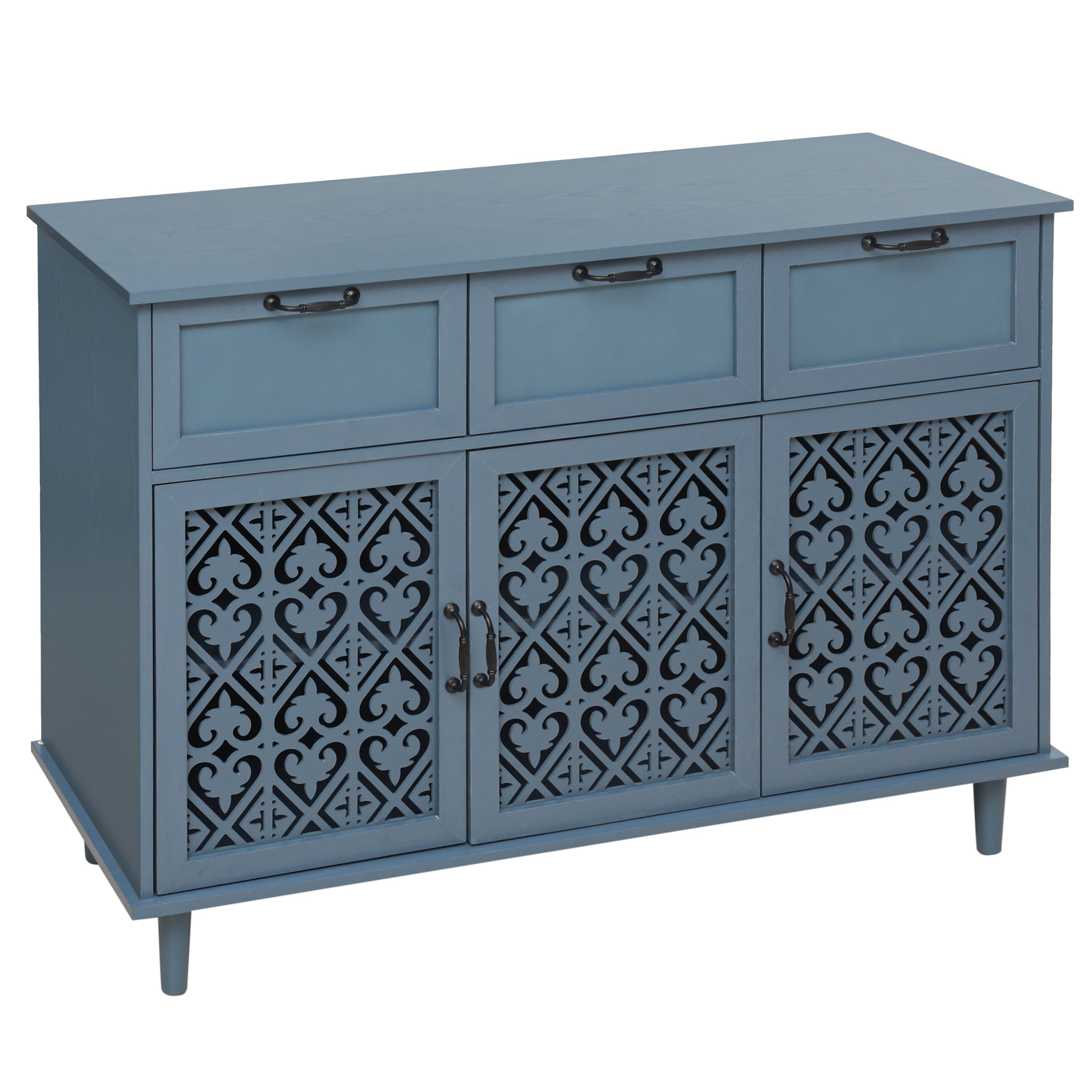 3 Door 3 Drawer Cabinet for Bedroom Living Room Study