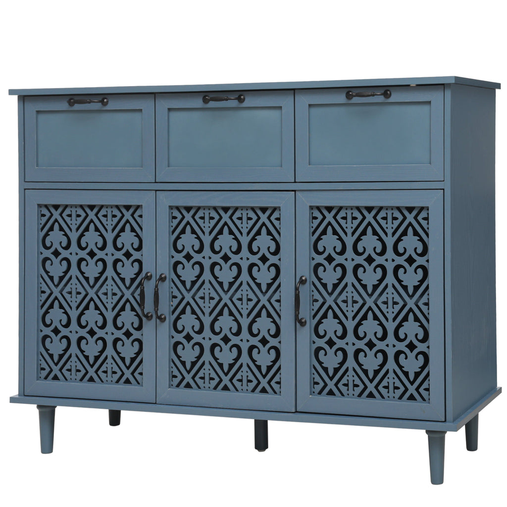 3 Door 3 Drawer Cabinet for Bedroom Living Room Study