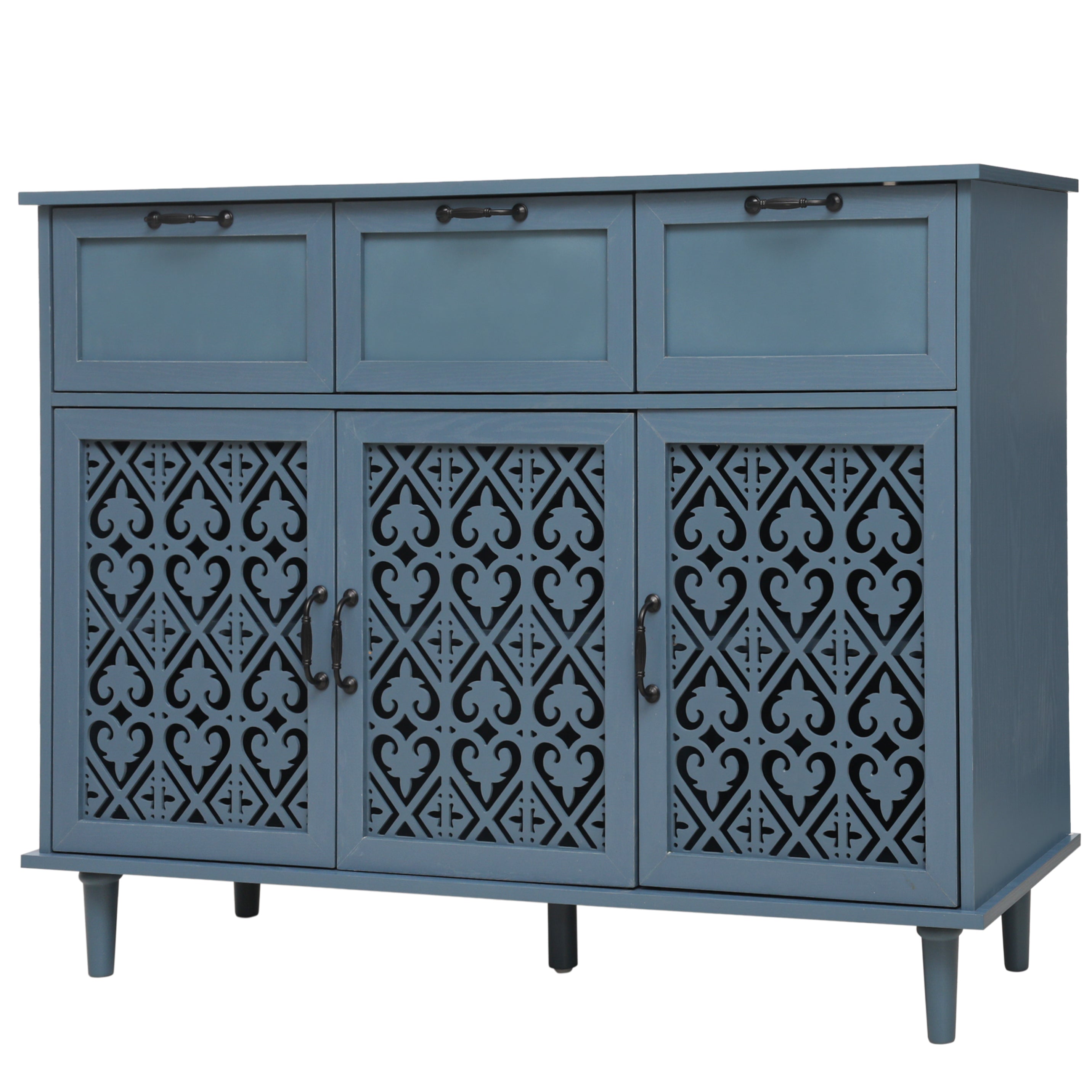 3 Door 3 Drawer Cabinet for Bedroom Living Room Study