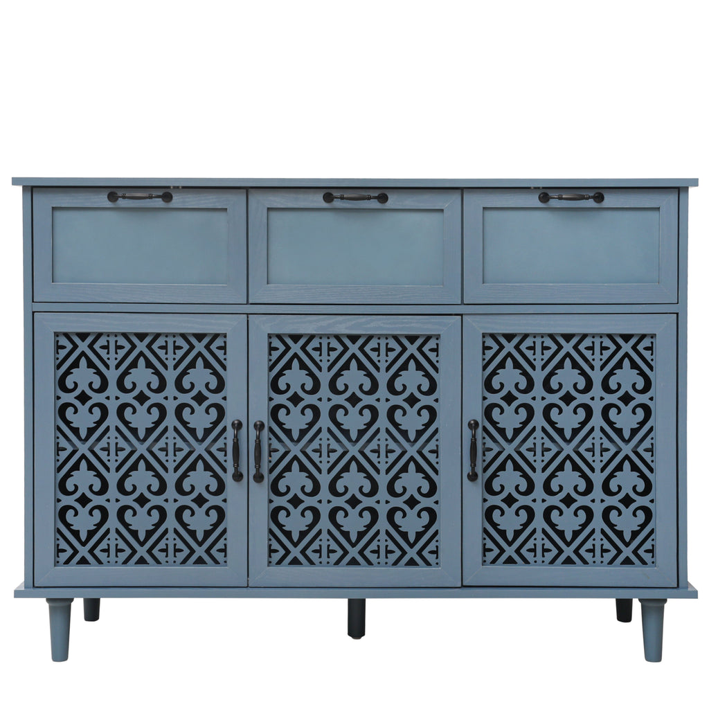 3 Door 3 Drawer Cabinet for Bedroom Living Room Study
