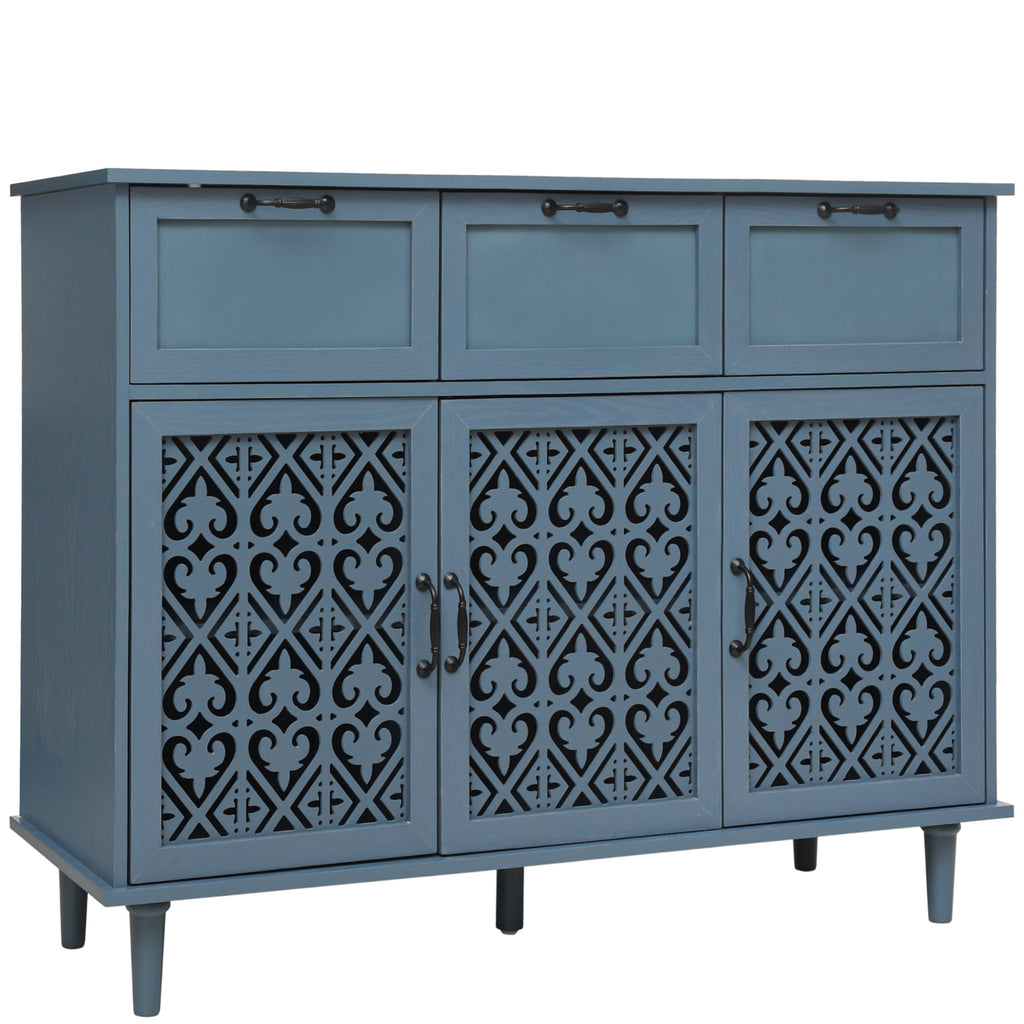 3 Door 3 Drawer Cabinet for Bedroom Living Room Study