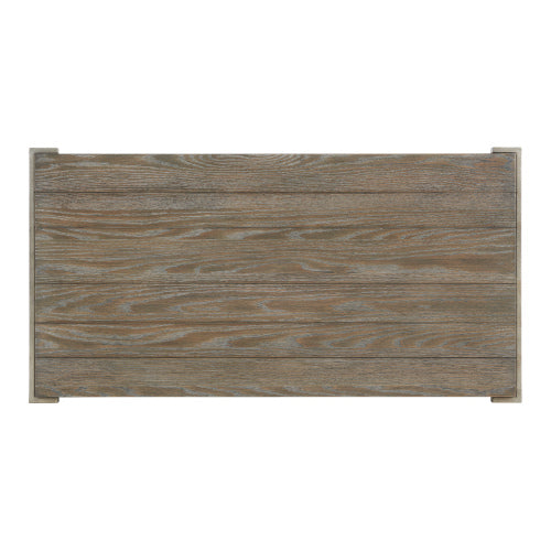 Coffee Table - Hardwood & Oak Veneer - Aged Graphite - Casters