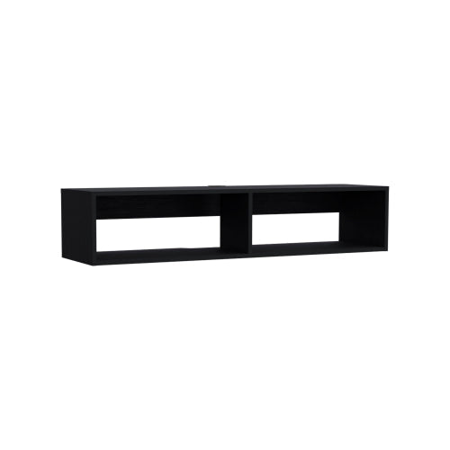 Floating TV Stand - Wall-Mounted - Two Open Shelves - 47.6" Wide