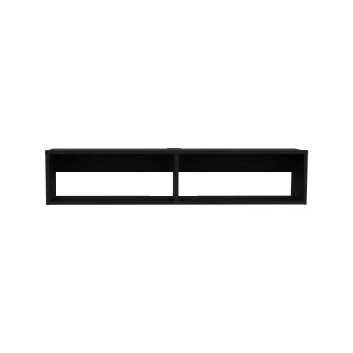 Floating TV Stand - Wall-Mounted - Two Open Shelves - 47.6" Wide