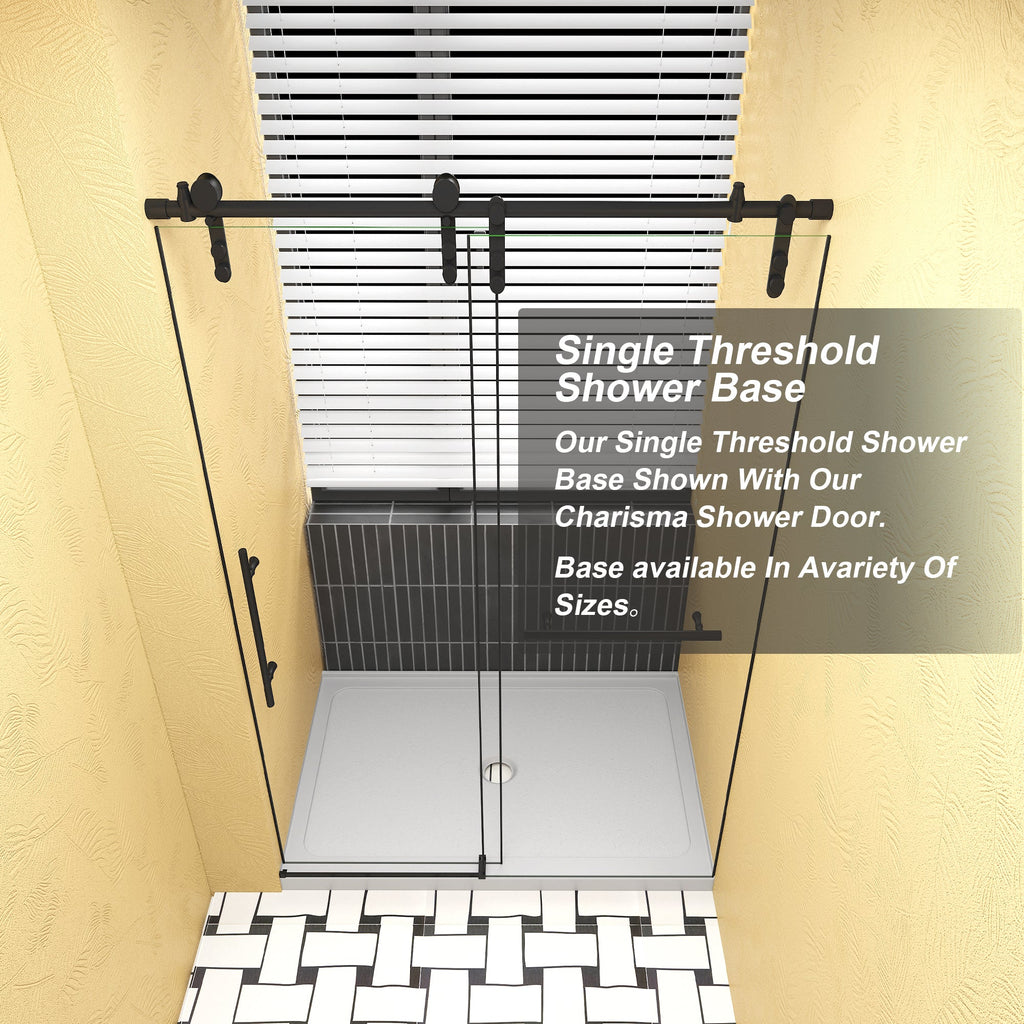 Gloss White Acrylic Shower Base 32" x 48" Center Drain