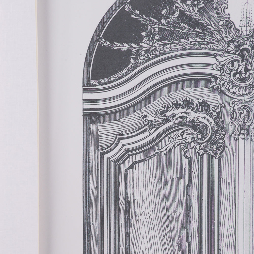 Fake Pencil Architectural Wall Art Decor 24" x 32" Set of 2
