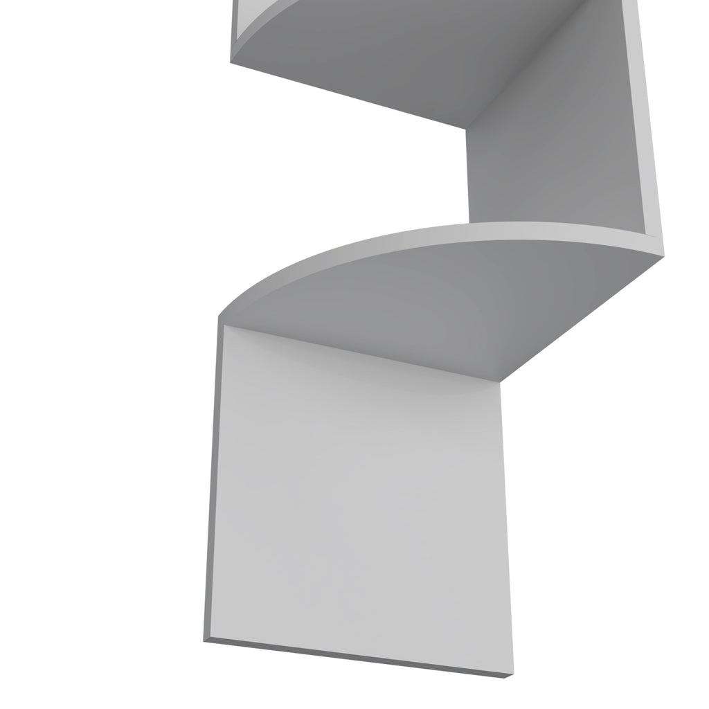 Modern Corner Shelf Full-Wall Design Multiple Shelving