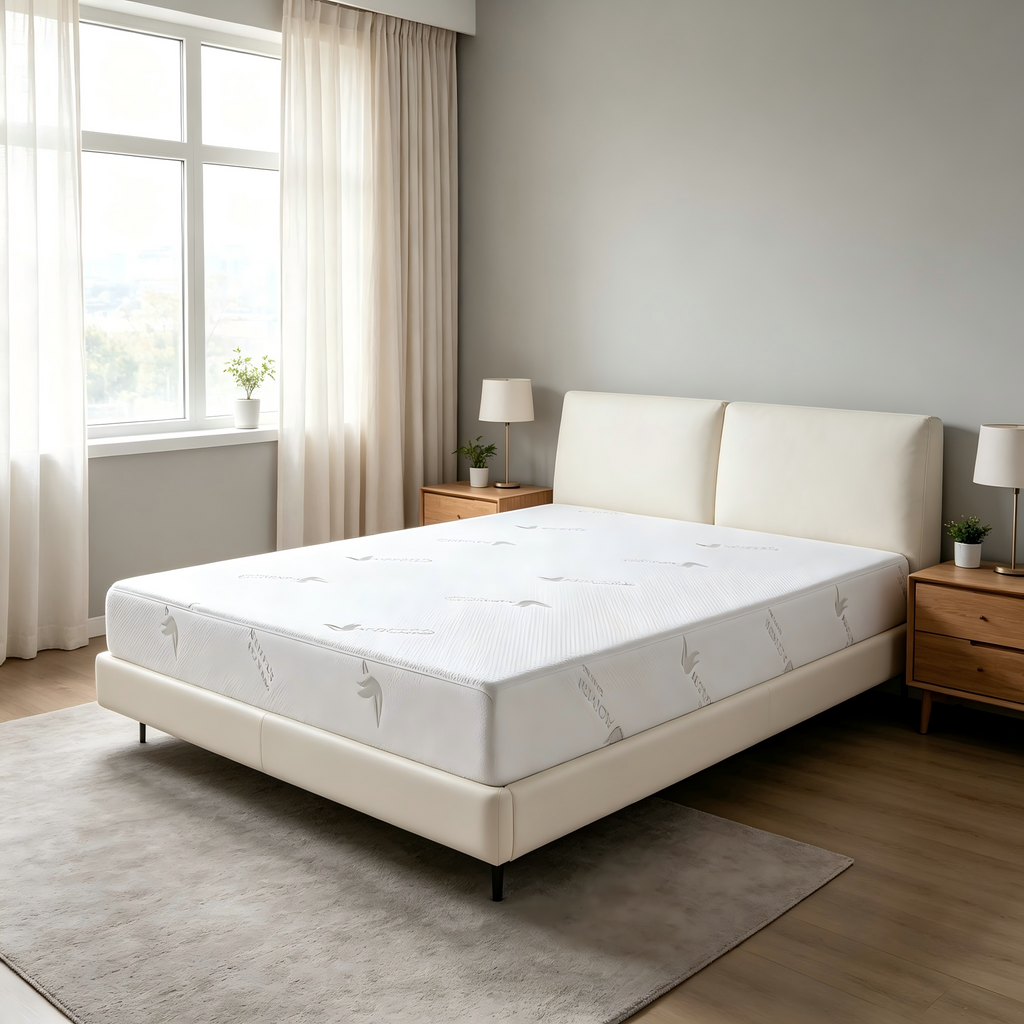 Queen Extra Firm Memory Foam Mattress with Cooling Aloe