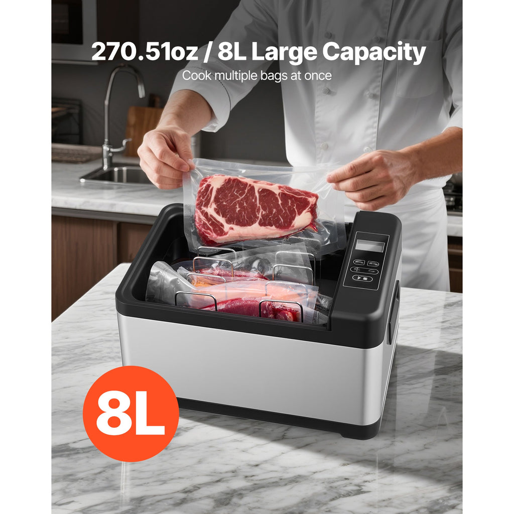 800W Sous Vide Cooker with Digital Display and Timer