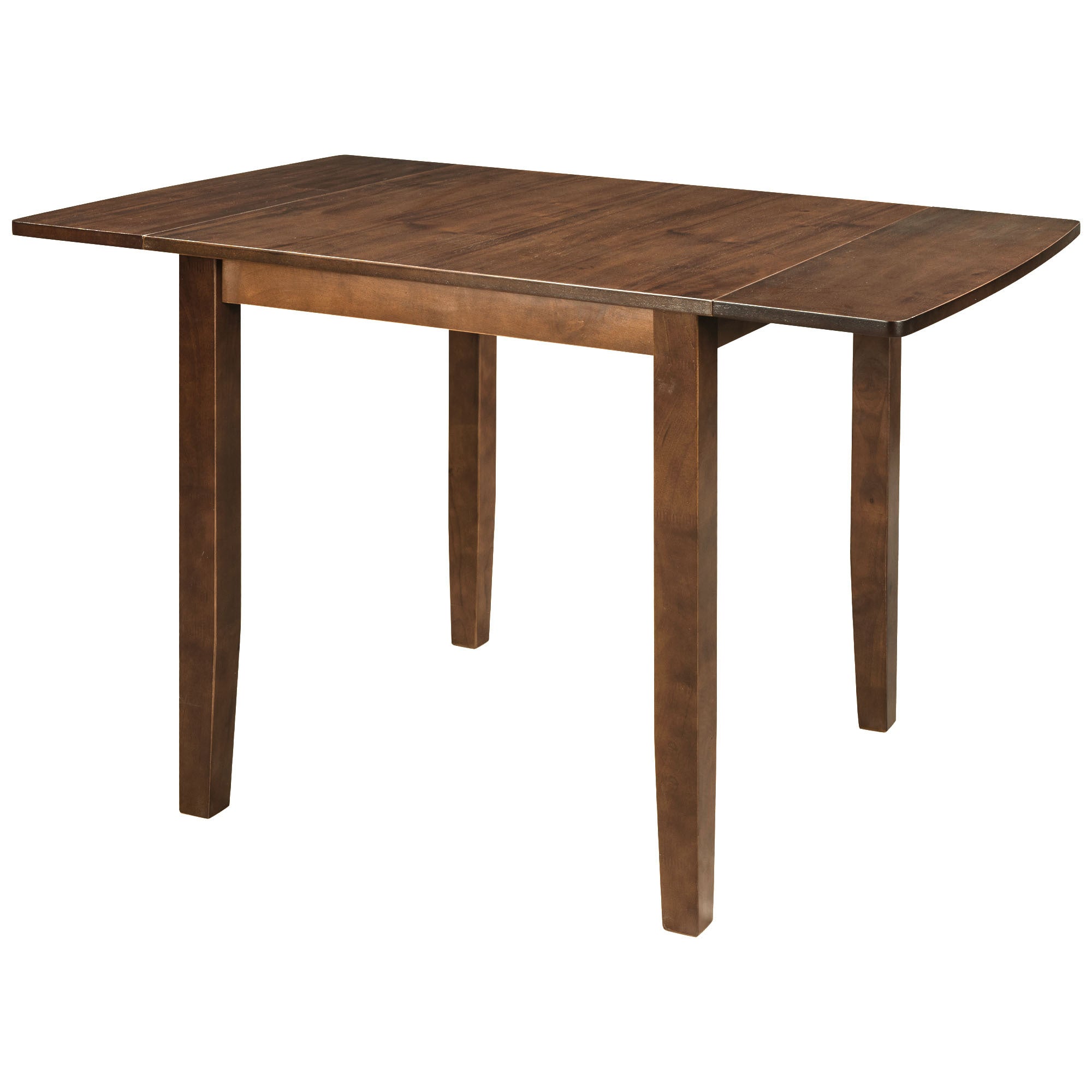 3-Piece Wood Drop Leaf Breakfast Nook Dining Table Set Walnut
