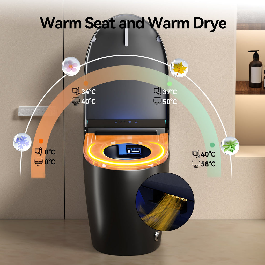 Unique Smart Toile,  One Piece Toilet with Bidet Built In,Intelligent Toilet ...