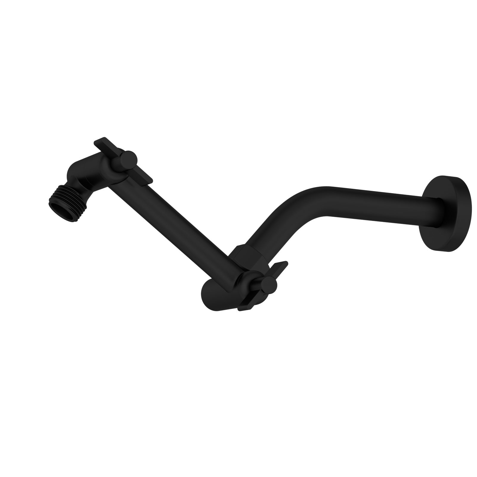 4" Stainless Steel Shower Arm Extension Black