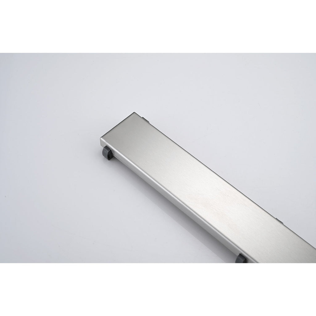 24 Inch Linear Shower Drain with Hair Strainer and Leveling Feet