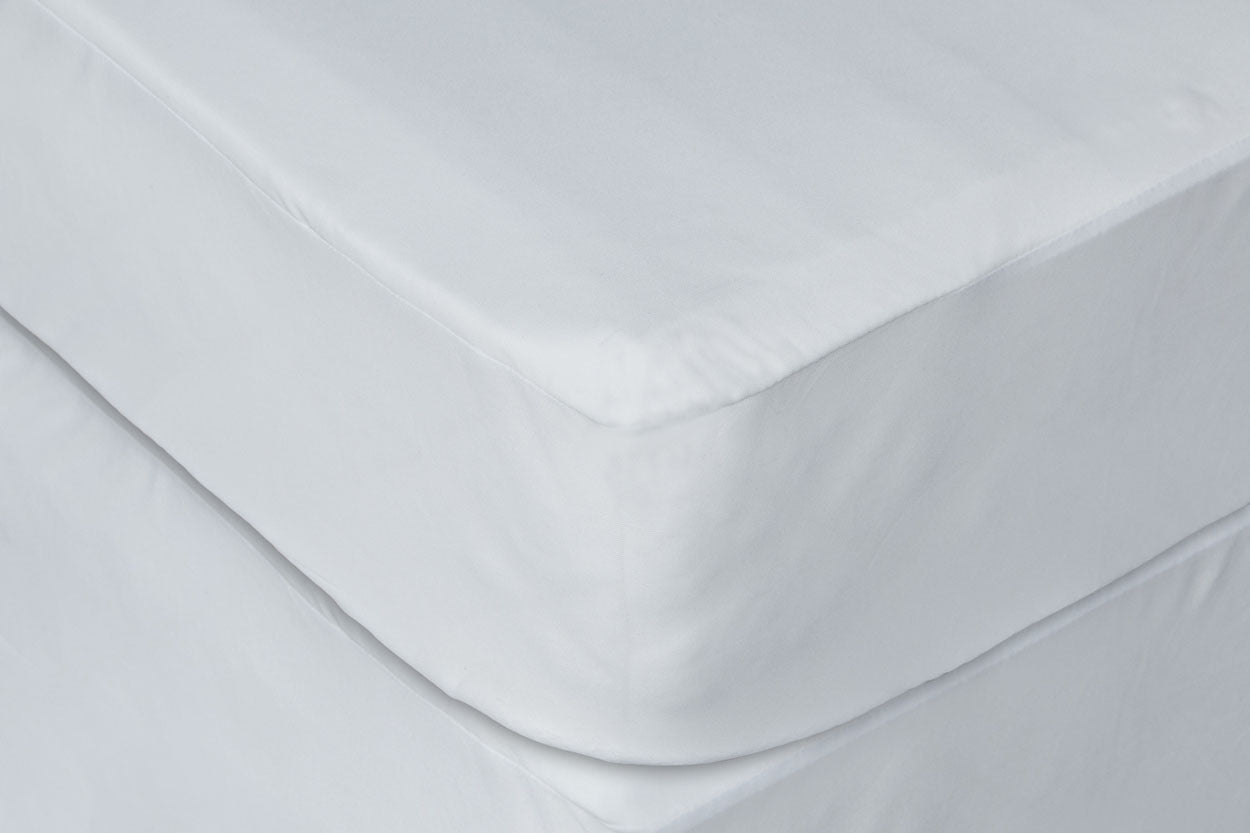 Waterproof Mattress Protector 75" x 54" Soft Wrinkle-Resistant White