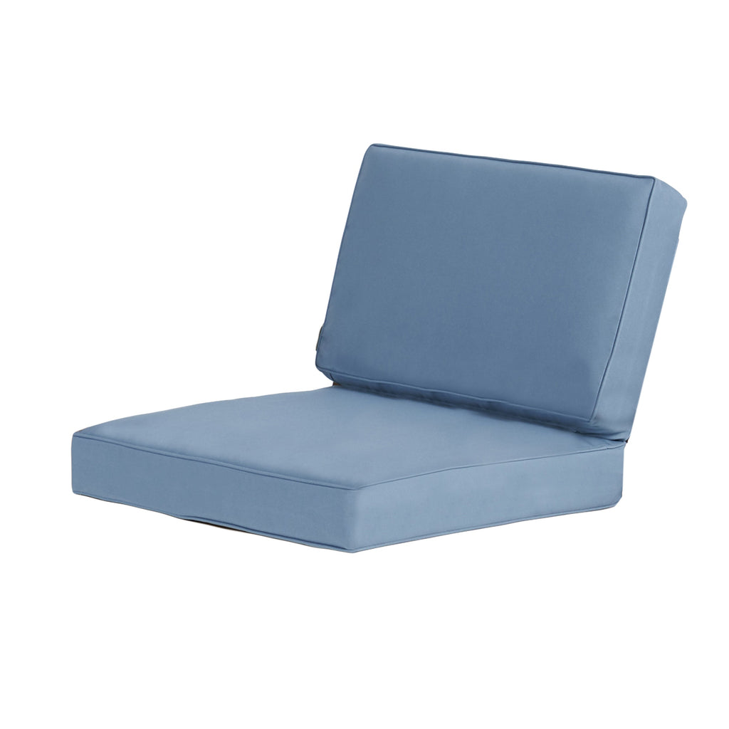 Club Chair Cushion Cover Blue Waterproof 22.75x23.5